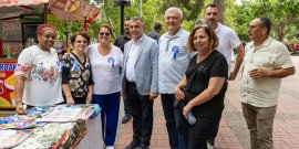 BAŞKAN KARA’DAN DAYANIŞMA KERMESİNE ZİYARET