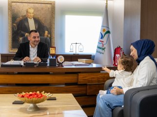 MİNİK BURÇE’DEN BAŞKAN VEKİLİ ÇİÇEK’E ZİYARET