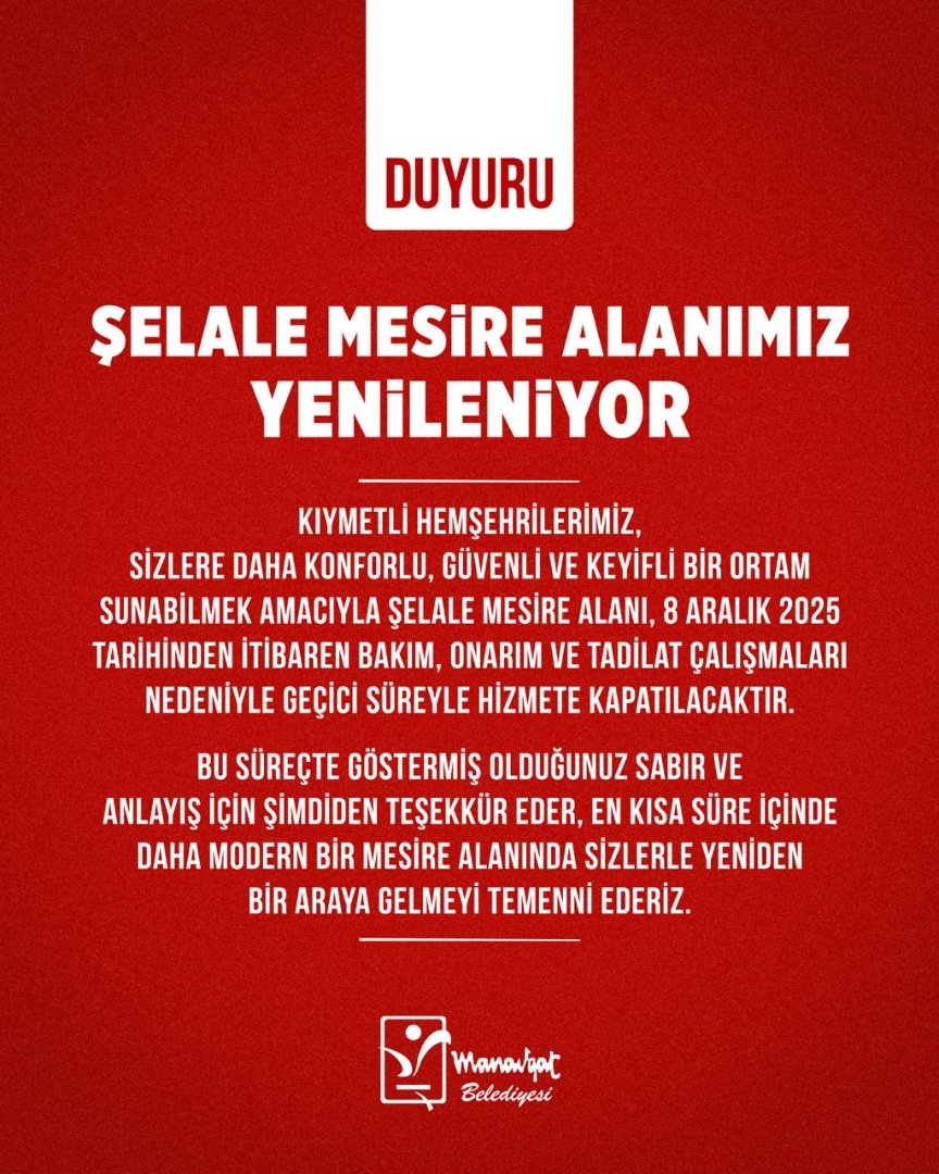 Şelale Mesi̇re Alani Yeni̇leni̇yor