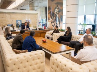 MİMARLAR ODASI VE MANAVGATLILAR TARAFTAR GRUBUNDAN BAŞKAN VEKİLİ ÇİÇEK’E ZİYARET