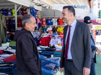 BAŞKAN VEKİLİ ÇİÇEK'TEN TURİZM SEZONU ÖNCESİ KUMKÖY VE EVRENSEKİ ESNAFINA ZİYARET