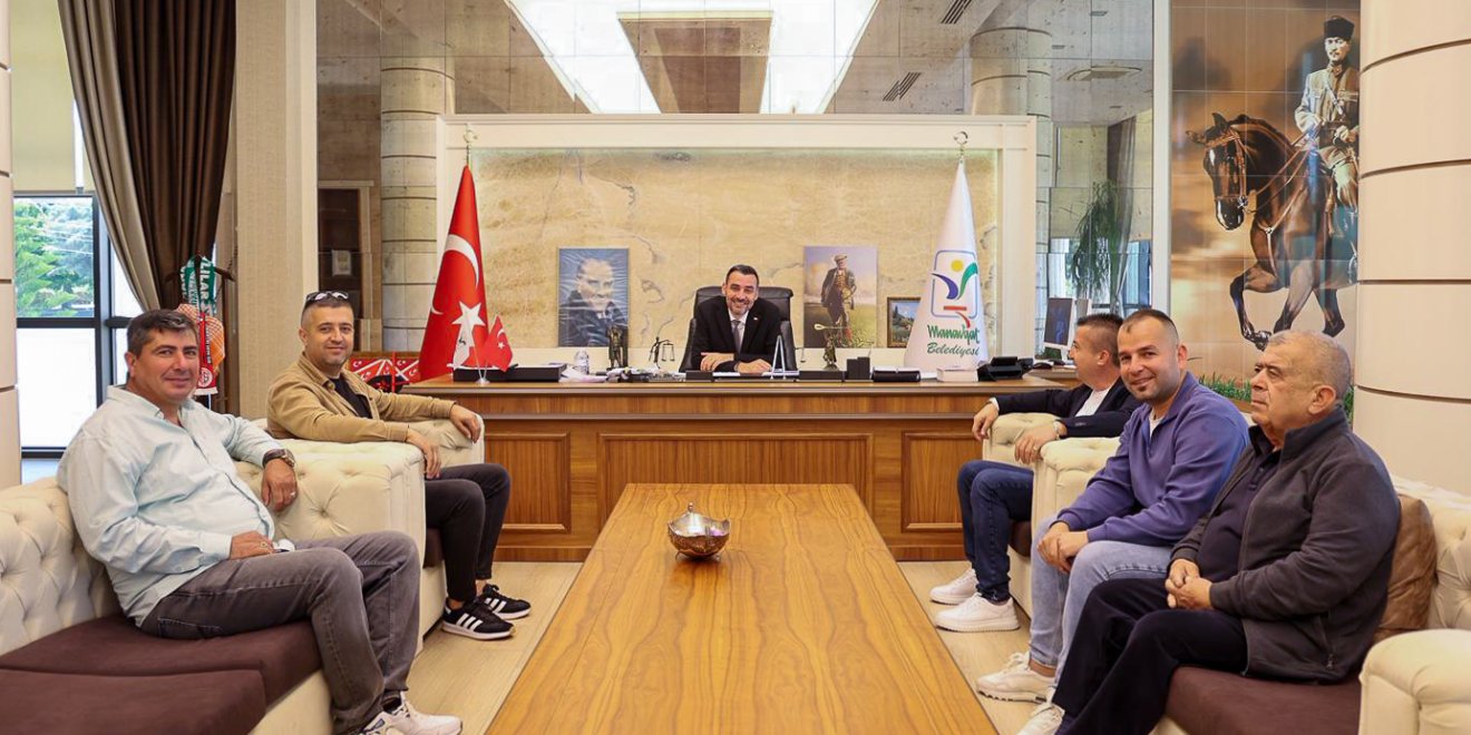 SİDE TAKSİ DURAK BAŞKANI VE TAKSİCİ ESNAFINDAN MANAVGAT BELEDİYESİ’NE ZİYARET