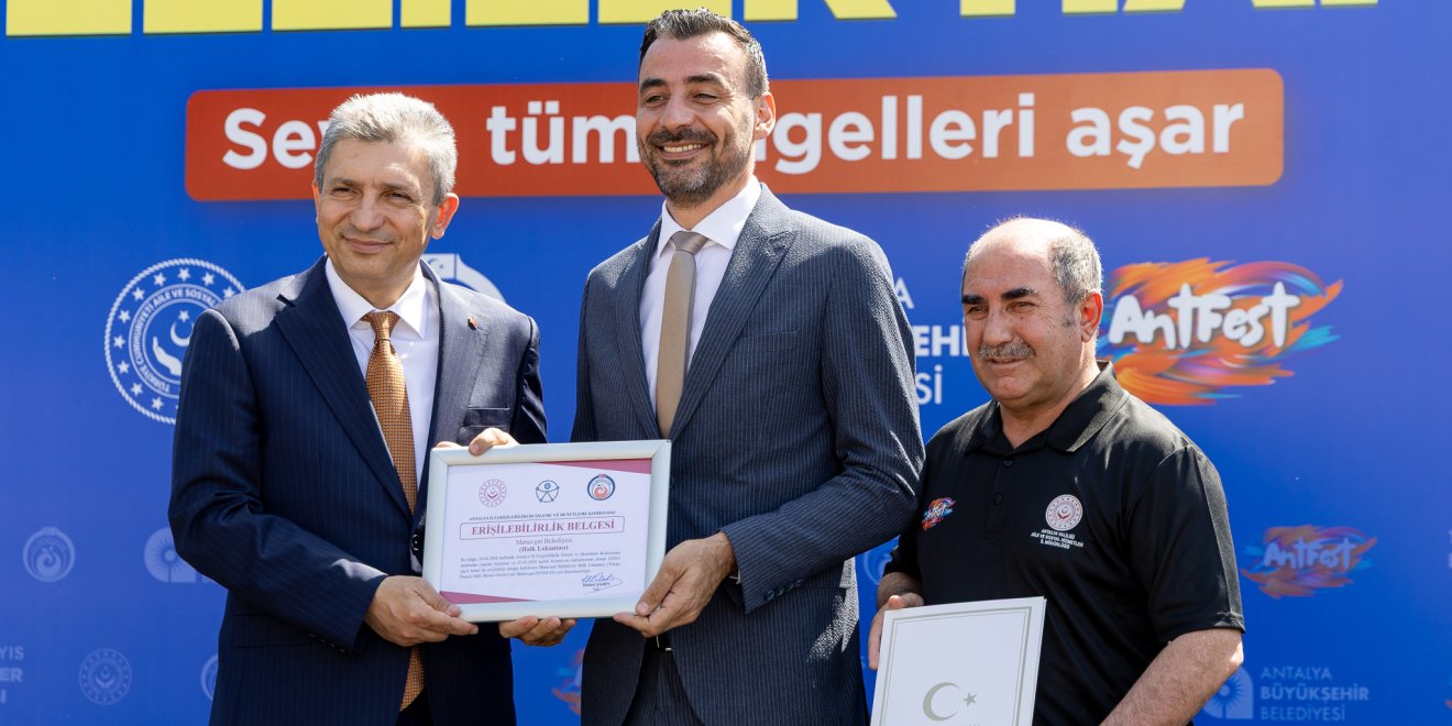 MANAVGAT BELEDİYESİ ERİŞİLEBİLİRLİK BELGESİ KAZANDI