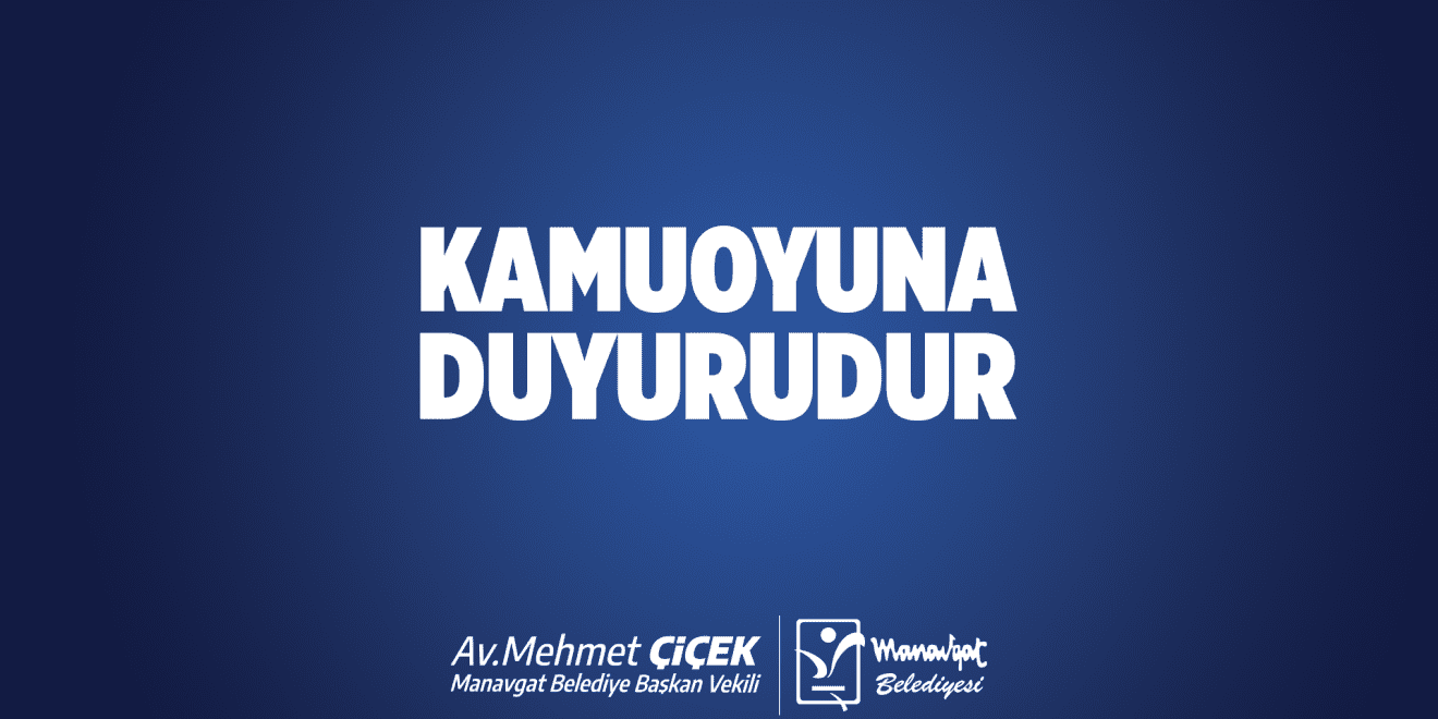 AFET İŞLERİ VE RİSK YÖNETİMİ MÜDÜRLÜĞÜ KAMUOYU DUYURUSU