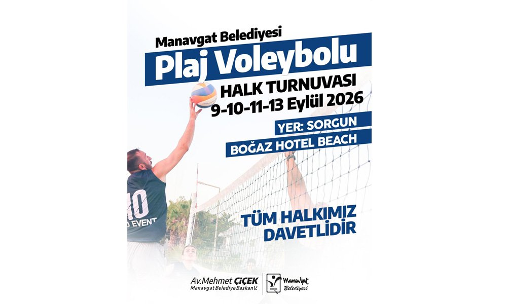 MANAVGAT’TA PLAJ VOLEYBOLU HEYECANI BAŞLIYOR