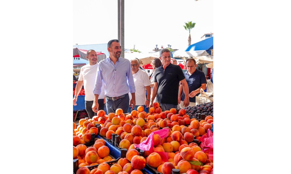 BAŞKAN VEKİLİ ÇİÇEK PAZAR ESNAFINI ZİYARET ETTİ