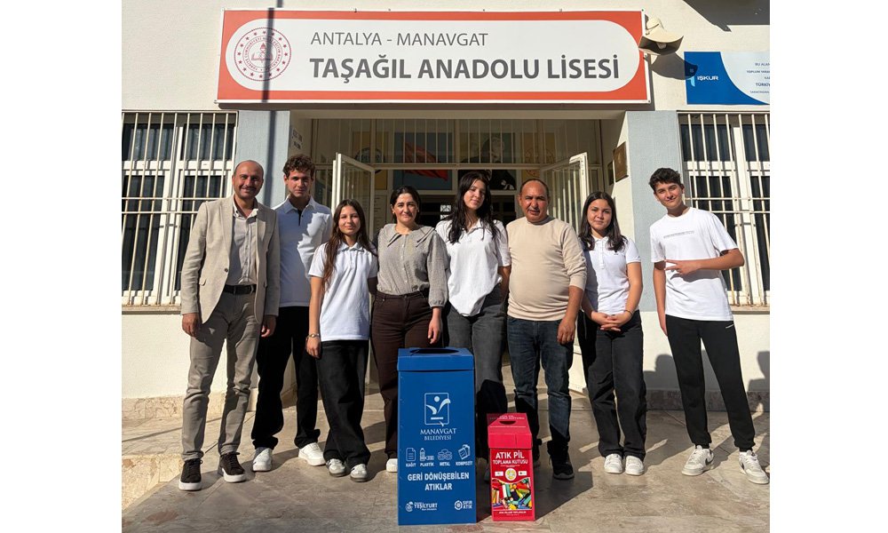 MANAVGAT BELEDİYESİ’NDEN OKULLARA SIFIR ATIK DESTEĞİ