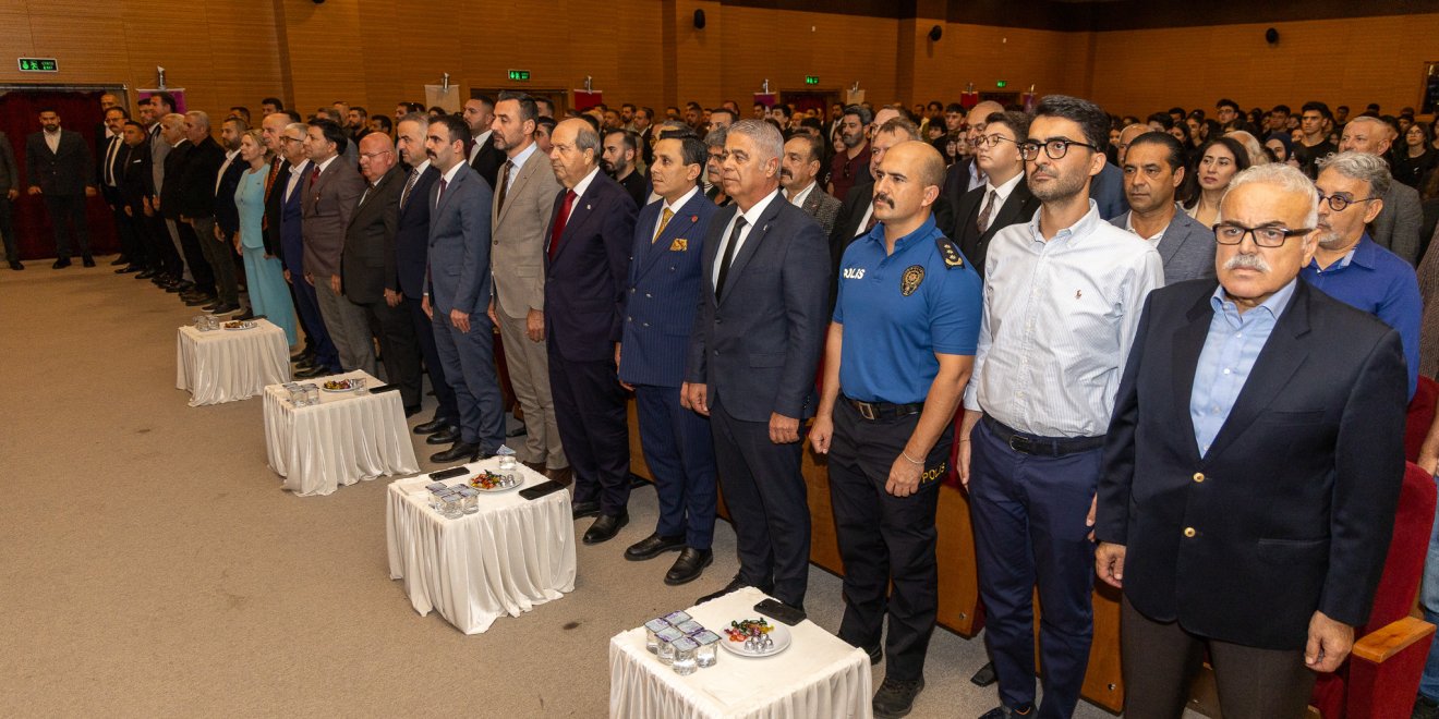 BAŞKAN VEKİLİ ÇİÇEK, ERSİN TATAR’IN “KIBRIS TÜRKÜNÜN MİLLİ MÜCADELESİ” ADLI KONFERANSINA KATILDI