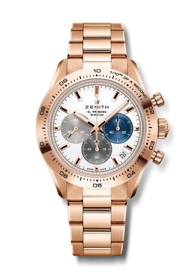 Zenith-Chronomaster-Sport-Rose-Gold-White-Matte-Dial-Watches-Won