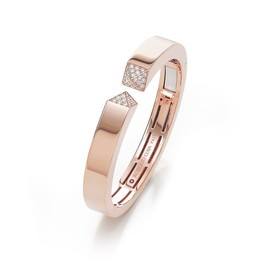 SAUVAGE PRIVE’ bracelet in 18kt gold with diamonds. Small version. Diamonds weight (total): 0.84 ct