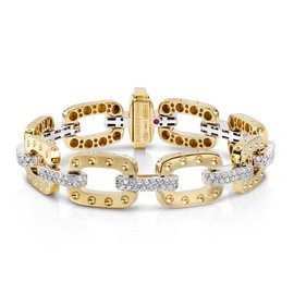 POIS MOI Soft pois moi bracelet in 18kt gold with diamonds. Diamonds weight (total) 1.52 ct