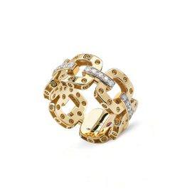 POIS MOI ring in 18kt gold with diamonds. Diamonds weight (total) 0.31 ct