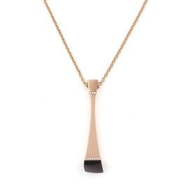 SAUVAGE PRIVE’pendant in 18kt rose gold with black jade and diamonds. 18kt rose gold chain Black jade weight (total) 9.05 ct