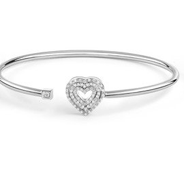 Belle Epoque Beyaz altın pırlanta ve yakut bilezik