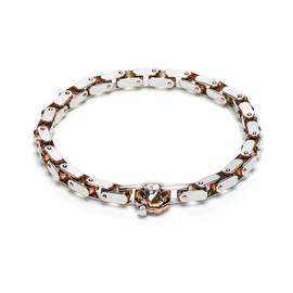 Kardano Collection Bracciale. Oro bianco e rosa 750‰. Diamante bianco P.Ct 2.