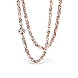 Ritmika Collection Girocollo. Oro rosa e bianco 750‰. Diamante bianco P.Ct 2.