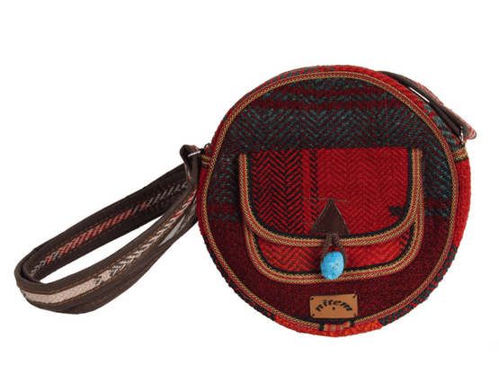 Nitem Kilim Postacı Omuz Askılı Yuvarlak Çanta - 102