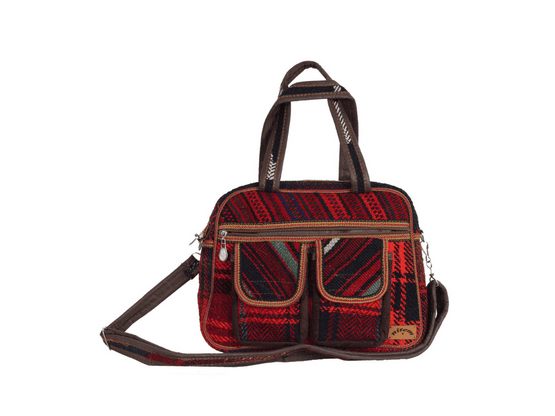 Nitem Kilim Kumaş El ve Omuz Çantası - 124
