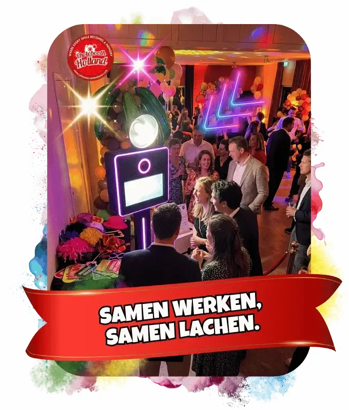 Photobooth-Bedrijfsfeest-Samen-Lachen