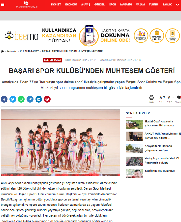 Başari Spor Kulübü'nden Muhteşem Gösteri̇