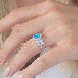 Infinity 925 Opal Gümüş Set 2_2