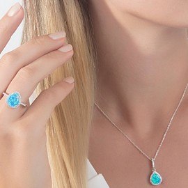 Infinity 925 Opal Gümüş Set 13_2