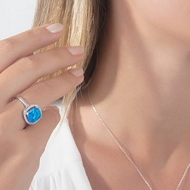 Infinity 925 Opal Gümüş Set 14_2