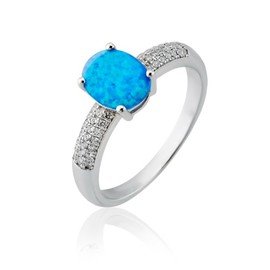 Infinity 925 Opal Gümüş Set 16-3