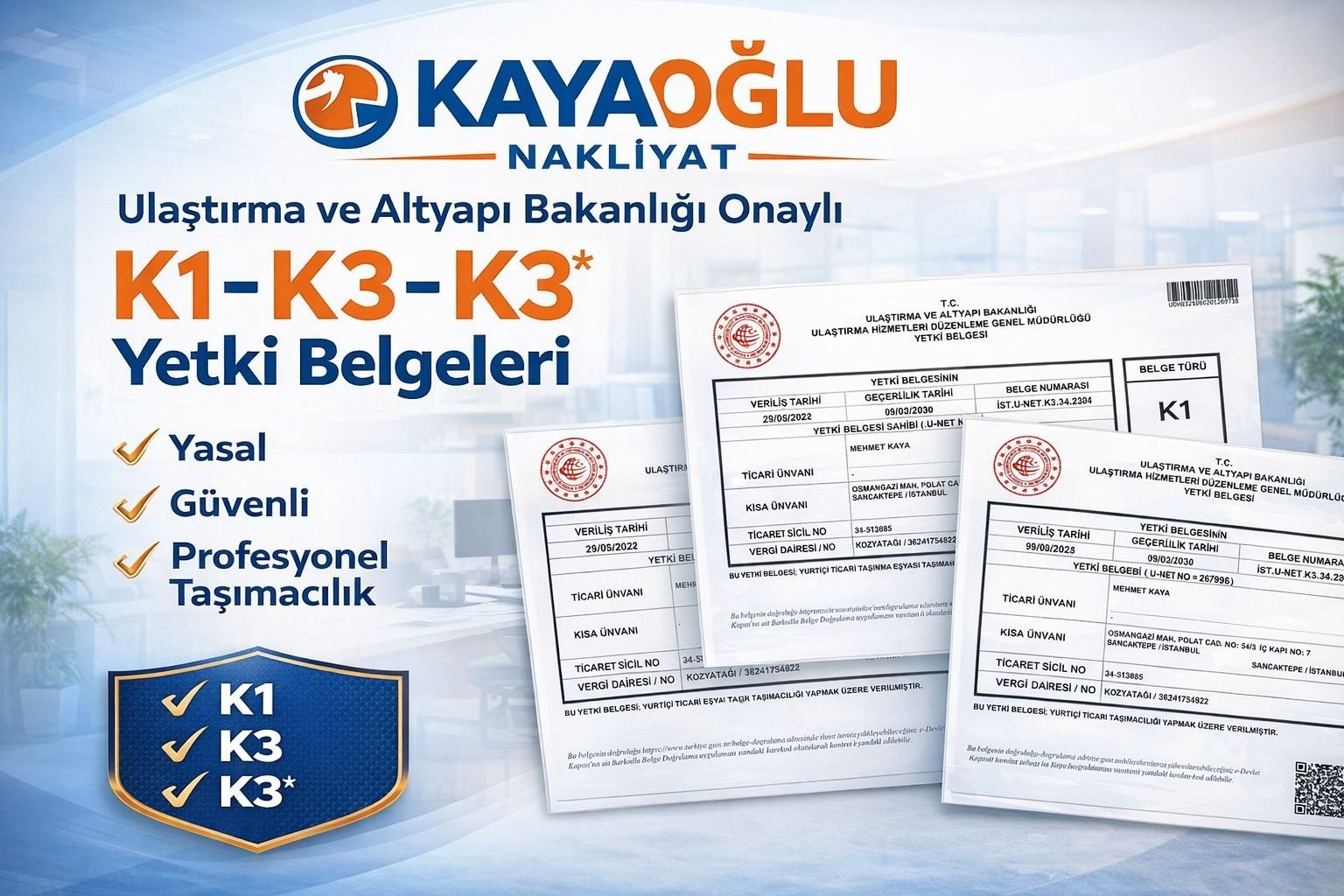 Kayaoğlu Nakliyat | Güven Taşır