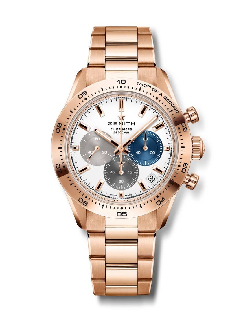 Zenith-Chronomaster-Sport-Rose-Gold-White-Matte-Dial-Watches-Won