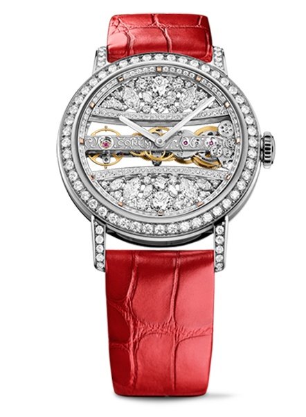Corum Watch Golden Bridge 39 White Gold Full Diamonds