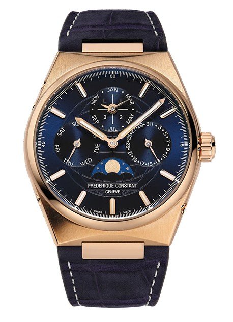 FREDERIQUE CONSTANT WATCH HIGHLIFE PERPETUAL CALENDAR MANUFACTURE 18K ROSE GOLD