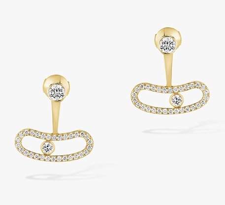 Messika-Paris YELLOW GOLD DIAMOND EARRINGS