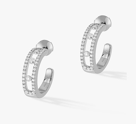 Messika-Paris WHITE GOLD DIAMOND EARRINGS