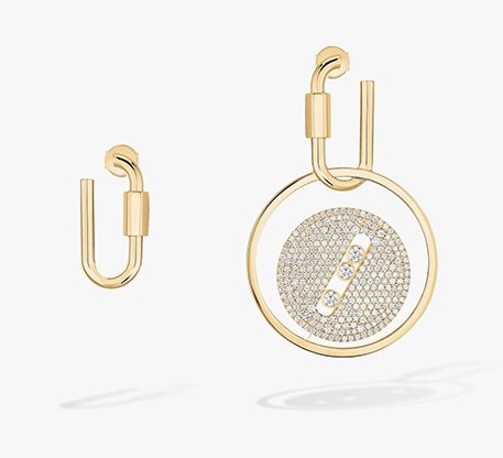 Messika-Paris YELLOW GOLD DIAMOND EARRINGS