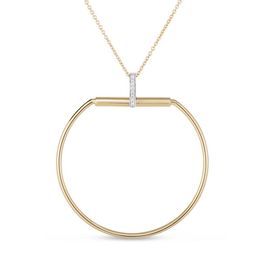CLASSIQUE PARISIENNE pendant in 18kt yellow gold with diamonds. 18 kt yellow gold chain. Dimensions of the pendant length 59 mm – width 52 mm Diamonds weight (total) 0.11 ct
