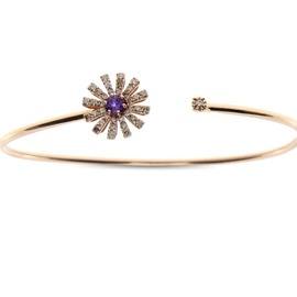 Margherita Rose gold, diamond and amethyst bracelet