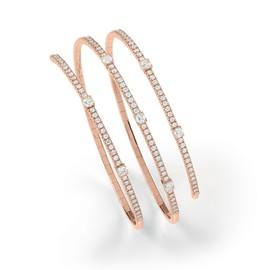Notte di San Lorenzo Rose gold and diamond bracelet
