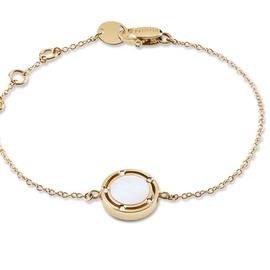 D.Side Rose gold, mother-of-pearl and diamond bracelet