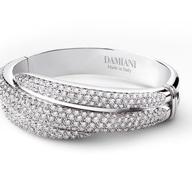 Gomitolo White gold and diamond bracelet