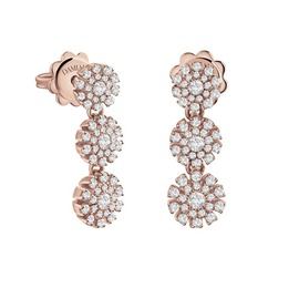 Margherita Rose gold and diamond earrings
