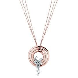 Sophia loren White, rose gold and diamond necklace