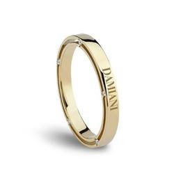 D.Side Yellow gold and diamond wedding ring