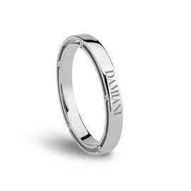 D.Side White gold and diamond wedding ring