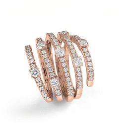 Notte di San Lorenzo Rose gold and diamond ring