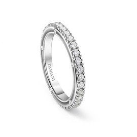 D.Side White gold and diamond ring