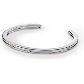 D.Side Rose gold and steel bracelet