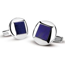 Balance Silver and lapis lazuli cufflinks