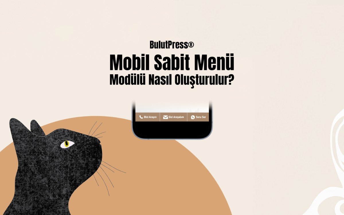 mobil sabit menü poster