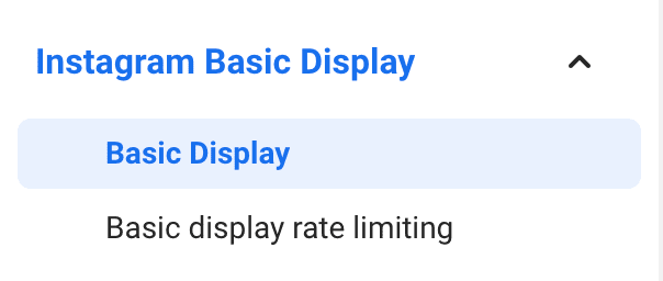 ig basic display sayfasına gidin